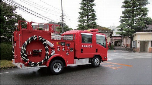 消防車による構内巡視